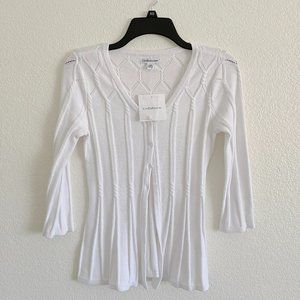 Elegant and Classy White Cardigan